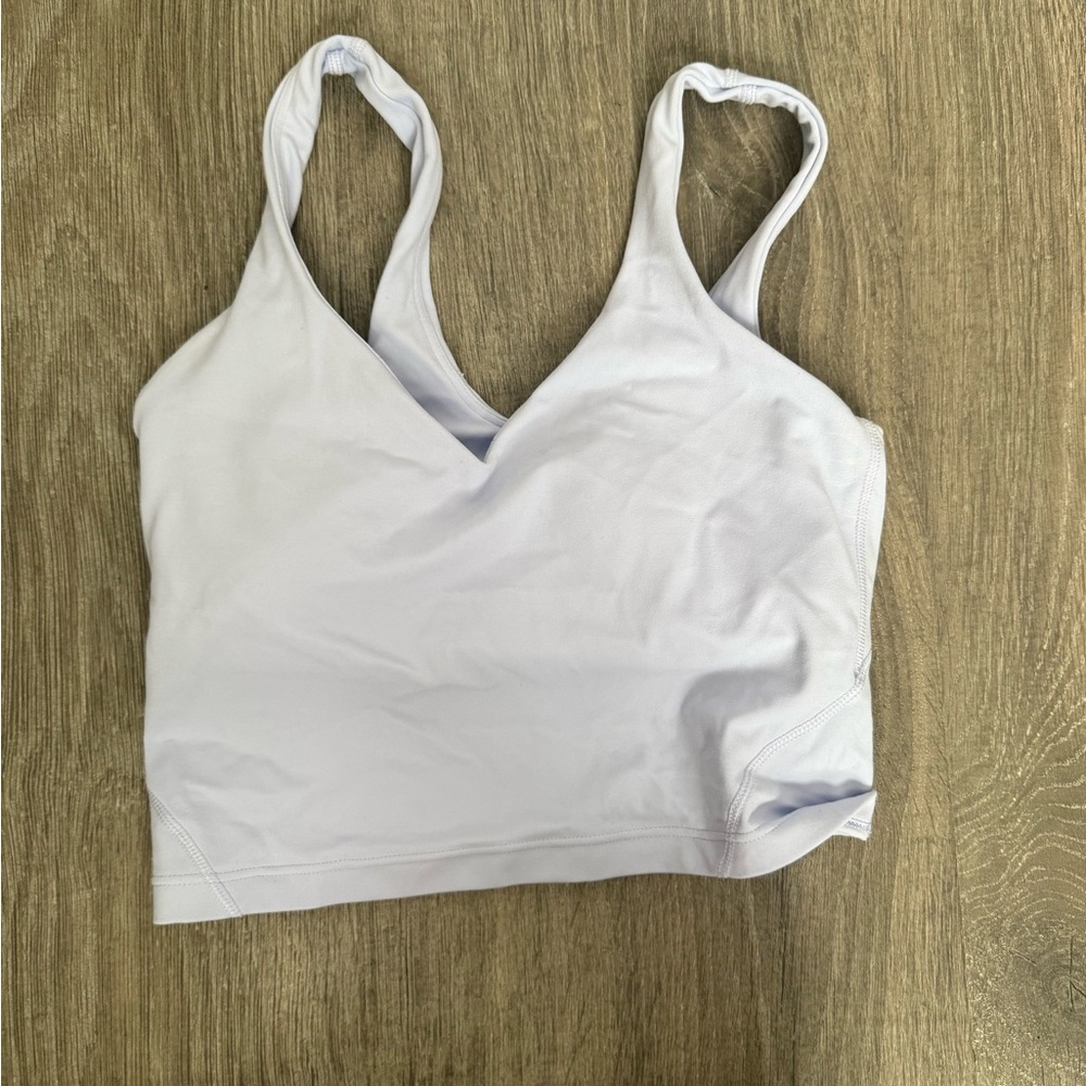 Lululemon White Sports Bra Minimalist Design